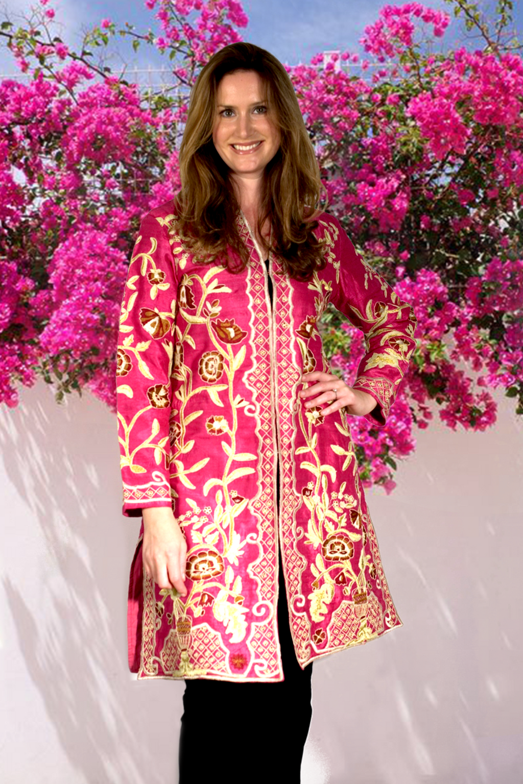 Indian-embroidered-shocking-pink-princess-jacket