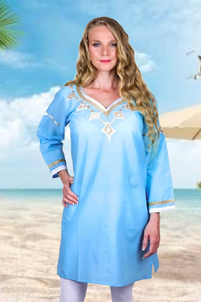 turquoise-Nefertiti-in-Ibiza-cotton-kaftan