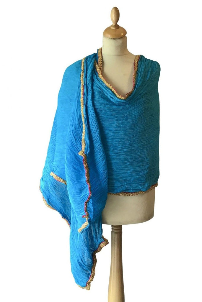 turquoise-crinkled-cotton-summer-shawl